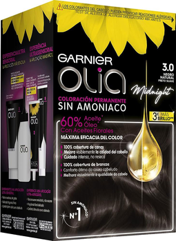 Farba kremowa bez utleniacza Garnier Olia Permanent Coloring 3.0 Dark Brown 60 ml (3600541234420)