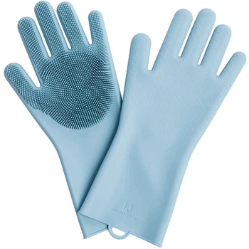 Силіконові рукавички для прибирання та миття посуду Jordan-Judy Silicone Gloves Blue