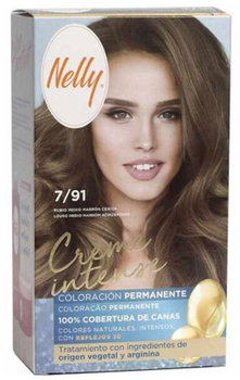 Farba kremowa z utleniaczem Nelly Creme Intense Tint 7/91 Medium Blonde Ash Brown 60 ml (8411322243907)