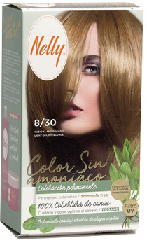 Farba kremowa bez utleniacza Tinte Pelo Nelly S-Amoniaco 8.30 Rubio Claro Dorado 60 ml (8411322244478)