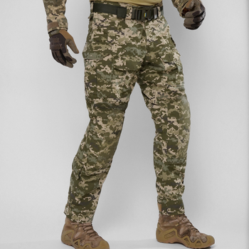 Тактические штурмовые штаны UATAC Gen 5.2 L Пиксель Pixel с наколенниками (Omni-Heat)