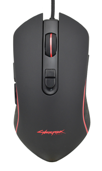 Мышь проводная Cyberpunk CP-100 с RGB подсветкой USB Black (3_00619)