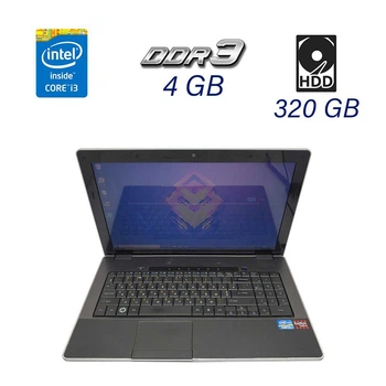 Ноутбук Б класс DakTech PlaidBook SP15R-UMA Grey 15.6" TN / Intel Core i3-2310M (2(4) ядра по 2.1 GHz) / 4 GB DDR3 / 320GB HDD / WebCam / HDMI б/у