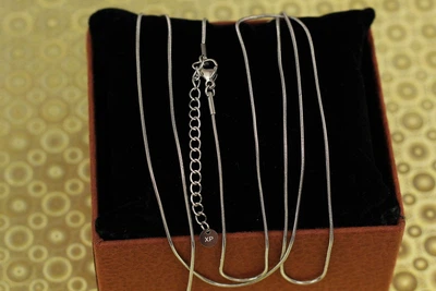 Цепь Xuping Jewelry жгут 45+5 см 1 мм серебристая