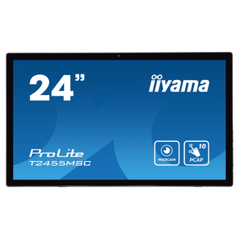 Монитор сенсорный ЖК 24" Iiyama T2455MSC-B1 IPS 1920x1080 75Гц DisplayPort/HDMI/USB