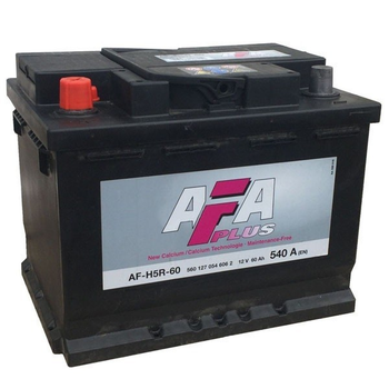 Аккумулятор 60Ah-12v AFA (242х175х190) L, EN540