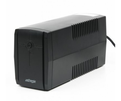 ДБЖ Maxxter MX-UPS-B650-02 Black, 650VA, 390 Вт, лінійно-інтерактивний, 2 розетки, батарея 12V/7Ah