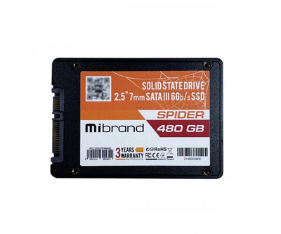 SSD Mibrand Spider 480GB 2.5" 7mm SATAIII Bulk
