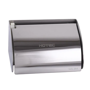 Диспенсер для туалетной бумаги с крышкой HOTEC 16.621 Stainless Steel нержавейка, настенный, хром