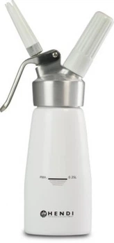 Сифон для сливок Hendi Kitchen Line белый 1л d9,5 см h32 см алюминий (588376)