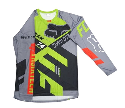 Мото джерсі FOX Racing сіро-зелена М-2XL, р.M