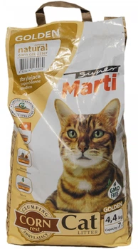 Гігієнічний комкуючий кукурудзяний наповнювач Super Marti 7 л / 4.4 кг (4820274130069)