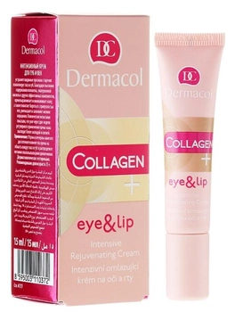 Крем для обличчя Dermacol Collagen+ Eye & Lip Intensive Rejuvenating Cream 15 мл (8595003110372)