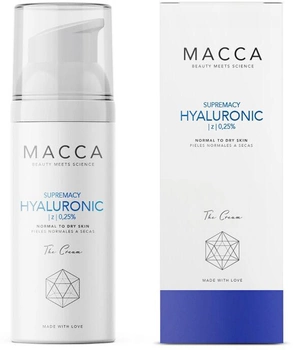 Krem do twarzy Macca Supremacy Hyaluronic 0.25% The Cream 50 ml (8435202410135)