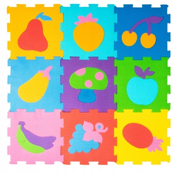 Поролоновий килимок Smily Play фрукти різнокольоровий (SP84355)