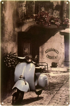 Металева табличка "Vespa (Vintage)" (ms-002189)