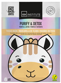 Maseczka do twarzy na tkaninie Idc Institute Mascarilla Facial Giraffe 25 g (8436591925316)