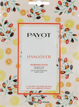 Тканинна маска для обличчя Payot Hangover Detox And Radiance Sheet Mask 15 x 19 мл (3390150575198)