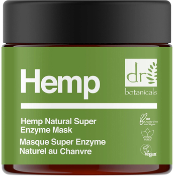 Żelowa maska do twarzy Dr. Botanicals Hemp Infused Super Natural Enzyme Mask 60 ml (5060881921950)