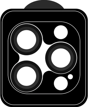 Защитное стекло для камеры смартфона Apple iPhone 13 Pro/13 Pro Max ArmorStandart Original Design Black (ARM68068)
