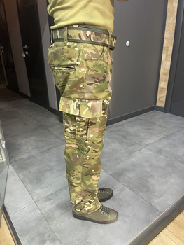 Штани зимові тактичні софтшелл флісові Accord, розмір L, Мультикам, утеплені штани для військових