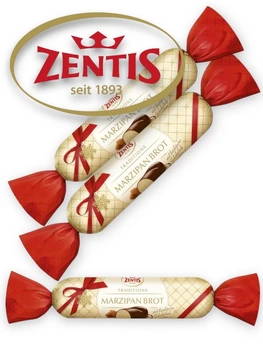 Марципановый батончик ZENTIS Marzipan Brot 100 г (БЛОК-40шт)