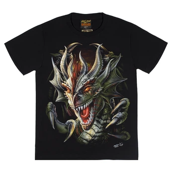 Футболка Rock Chang Dragon Head (светится в темноте) Черный (00000006873), Размер L