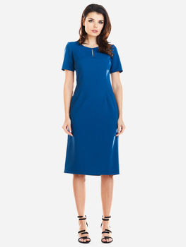 Sukienka ołówkowa damska z rozcięciem Awama A252 106684 M Niebieska (5902360534650)