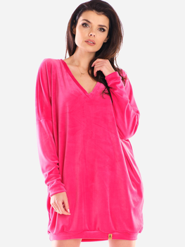 Sukienka tunika damska Awama A415 1132560 One Size Różowa (5902360554757)