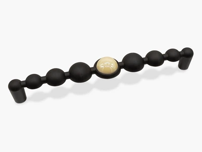 Мебельные ручки для комода, тумбы, шкафа Pearl ball черные 160 мм