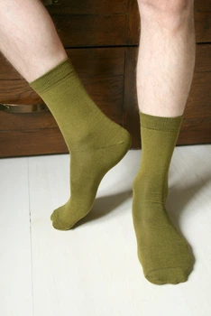 Термоноски Merino Wool. Носки из шерсти мериноса 90%. Размер 27 (40-42). Оливковые. Классические
