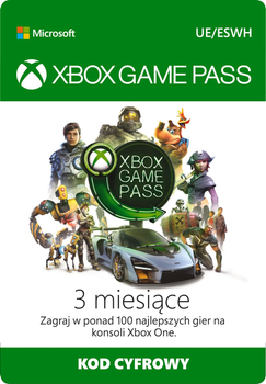 Game Pass Konsola Microsoft ESD Game Pass na 3 miesiące (JPU-00086)