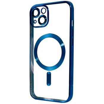 Чохол VVave Elegant Metallic Color Case with MagSafe Magnetic Ringдля Apple iPhone 14 Plus (6.7") Blue