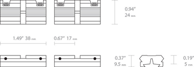 Адаптер раздельный Hawke Adaptor Base 11 мм - Weaver