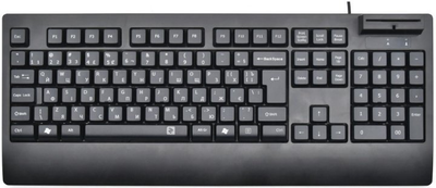 Клавіатура 2E KC1030 Smart Card (2E-KC1030UB) Black USB (2E-KC1030UB)