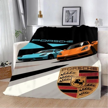 Плед Porsche Дуэт покрывало с 3D рисунком размер 160х200