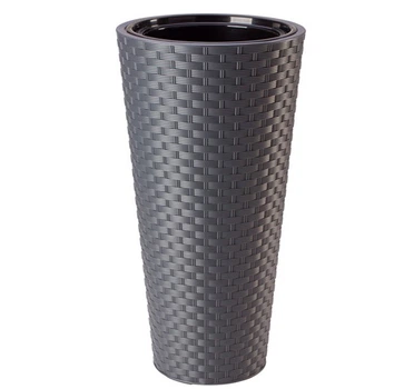 Горшок FormPlastic Rattana Slim - 30 антрацит (3830-014)