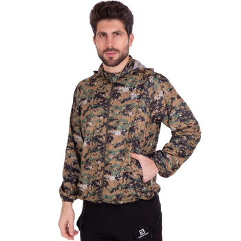 Ветровка тактическая непромокаемая SP-Sport 3448 XL (50-52) Camouflage Pixel