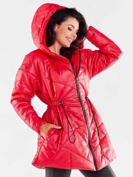Куртка демісезонна з капюшоном жіноча Awama A541 1220779 L-XL Red (5902360566972)