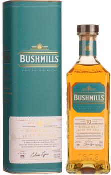 Віскі Bushmills Single Malt 10 років витримки 0.7 л 40% (5010103917803_ 5055966820037)