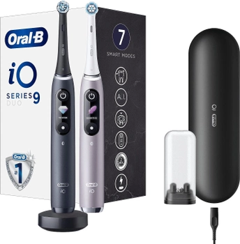 Набір електричних зубних щіток Oral-B iO Series 9 Duo Black Onyx/Rose Quartz (4210201411574)