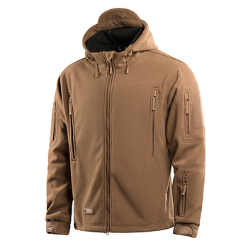 Чоловіча Флісова куртка з капюшоном койот / Верхній одяг M-Tac Windblock Division Gen.II розмір S