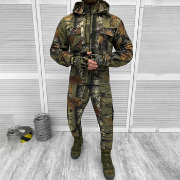 Мужской маскировочный Костюм Куртка с капюшоном + Брюки / Полевая Форма саржа камуфляж размер M