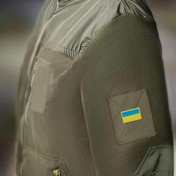 Шеврон нашивка на липучке Флаг Украины 3,5х6 см