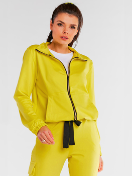 Bluza damska rozpinana streetwear z kapturem Infinite You M246 1104132 S-M Żółta (5902360554719)