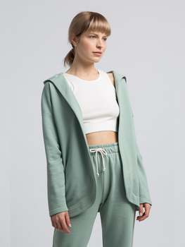 Bluza damska rozpinana streetwear z nadrukiem na plecach LaLupa LA058 1104302 L Miętowa (5903887628815)