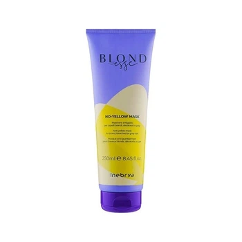 Маска Inebrya Blondesse No-Yellow для нейтрализации желтизны осветленных и седых волос, 250 мл