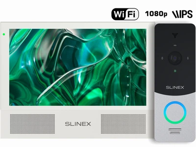 Комплект видеодомофона Slinex Sonik 7 Cloud white + ML-20HD silver_black