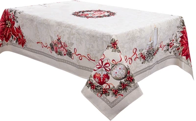 Скатерть гобелен Lefard Home Textile Kris lurex 100х100 см (732-311) (8407007323118)