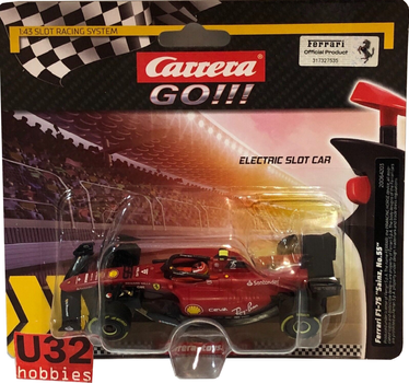 Carrera GO!!! 64203 Ferrari F1-75 Sainz, No.55 - Slot Car-Union